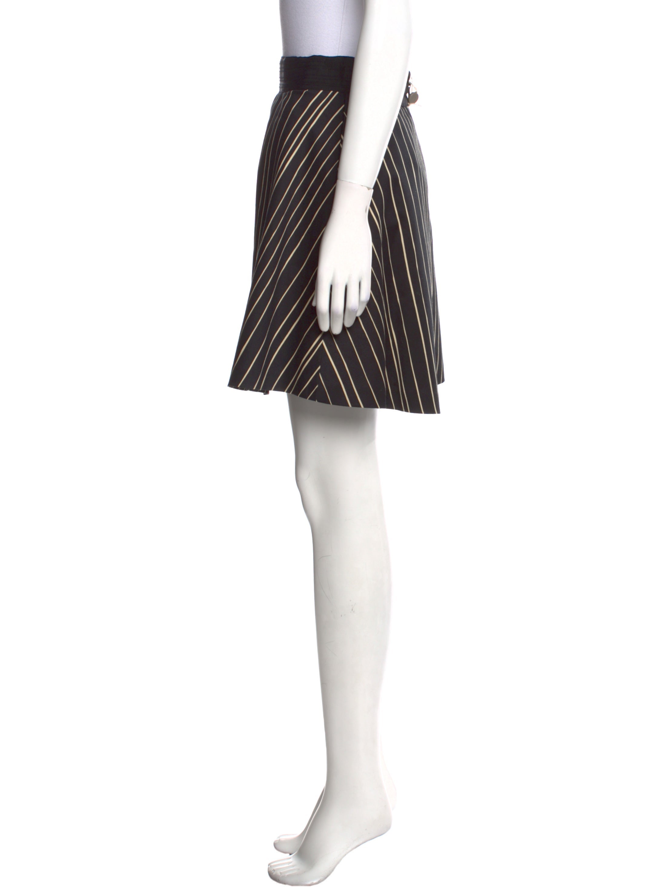 Alice + Olivia Striped Mini Skirt