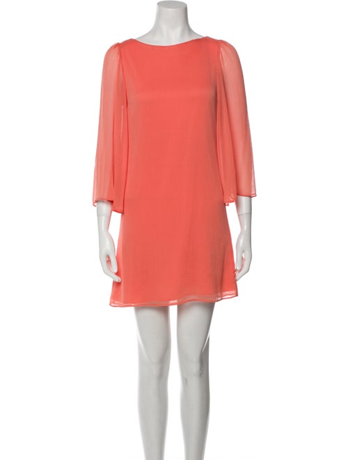 Alice + Olivia Bateau Neckline Mini Dress