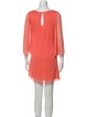 Alice + Olivia Bateau Neckline Mini Dress