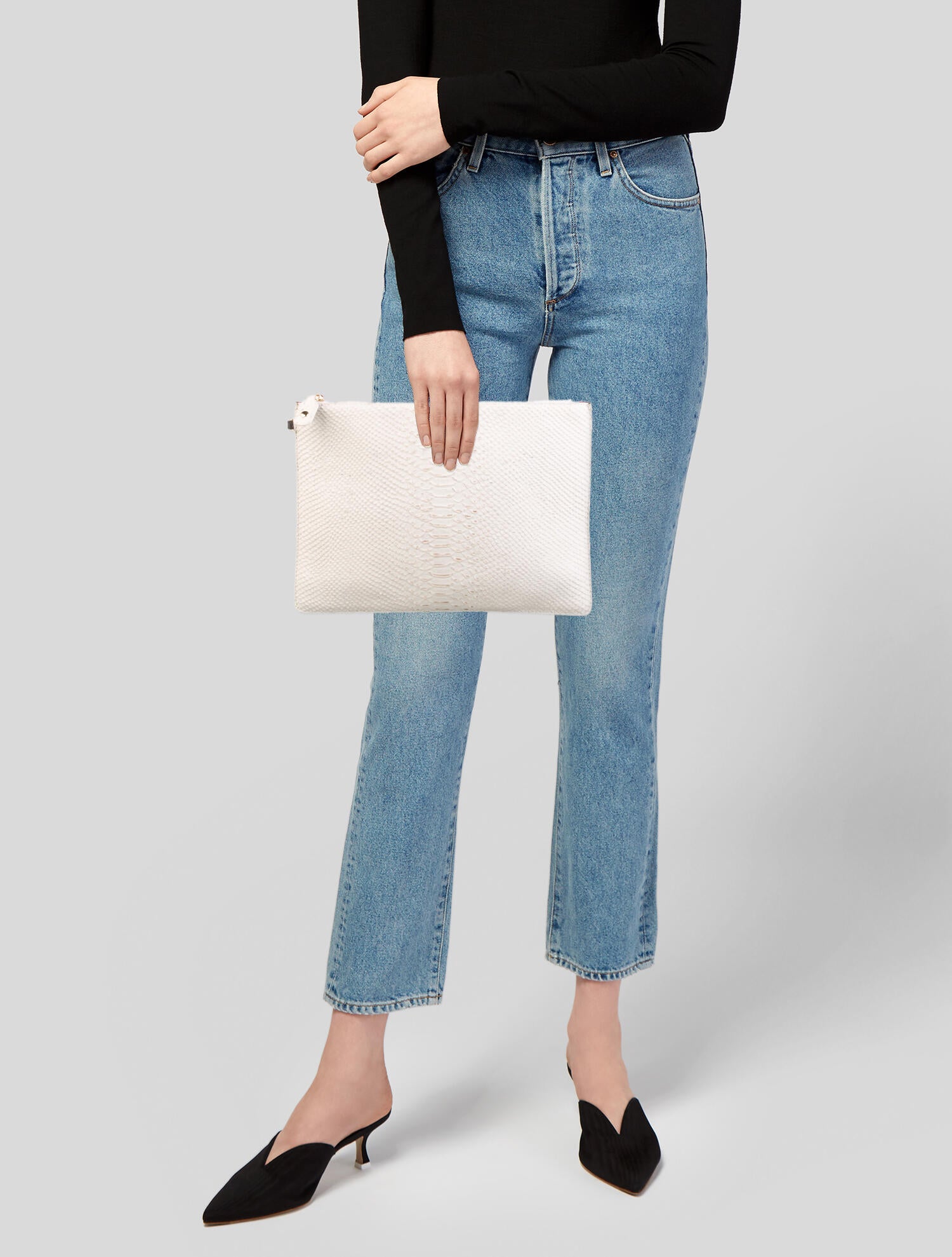 Alice + Olivia Leather Clutch