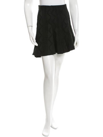 Alice + Olivia Jacquard Mini Skirt