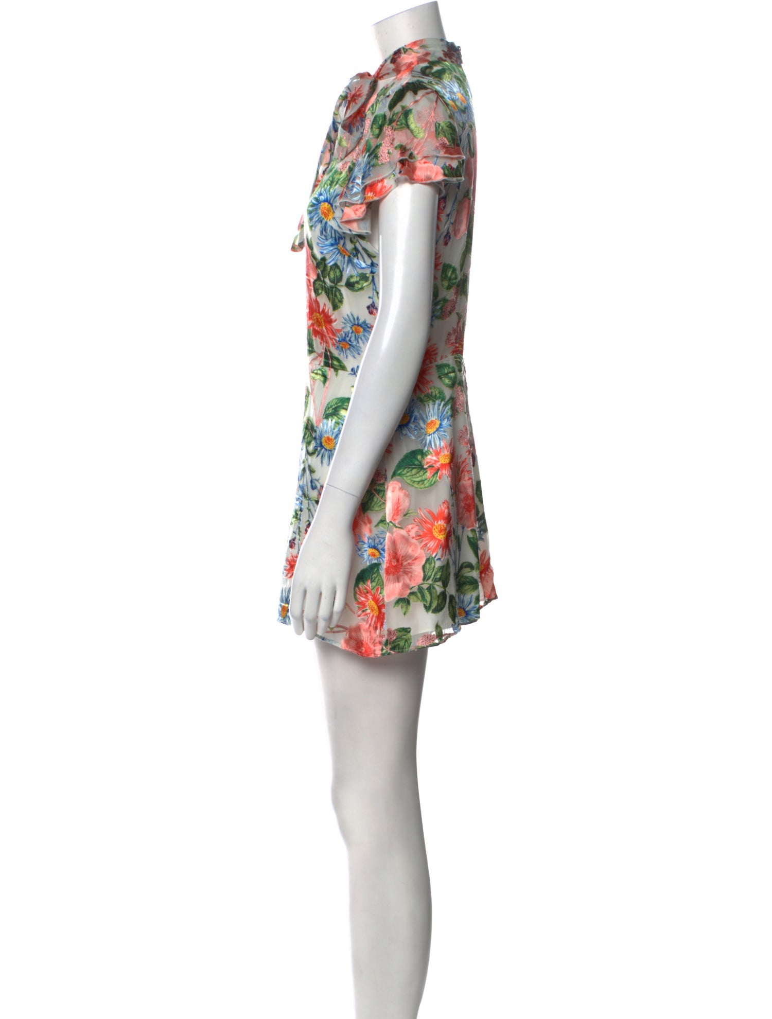 Alice + Olivia Floral Print Mini Dress