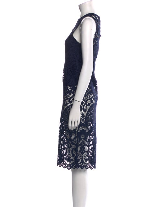 Alice + Olivia Lace Pattern Crew Neck Tunic