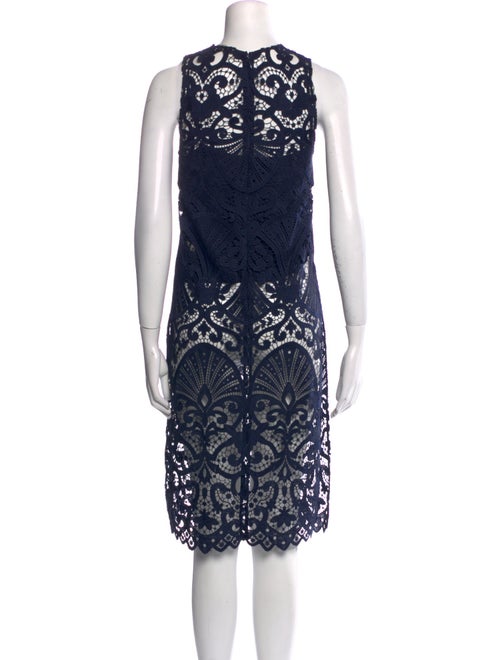Alice + Olivia Lace Pattern Crew Neck Tunic