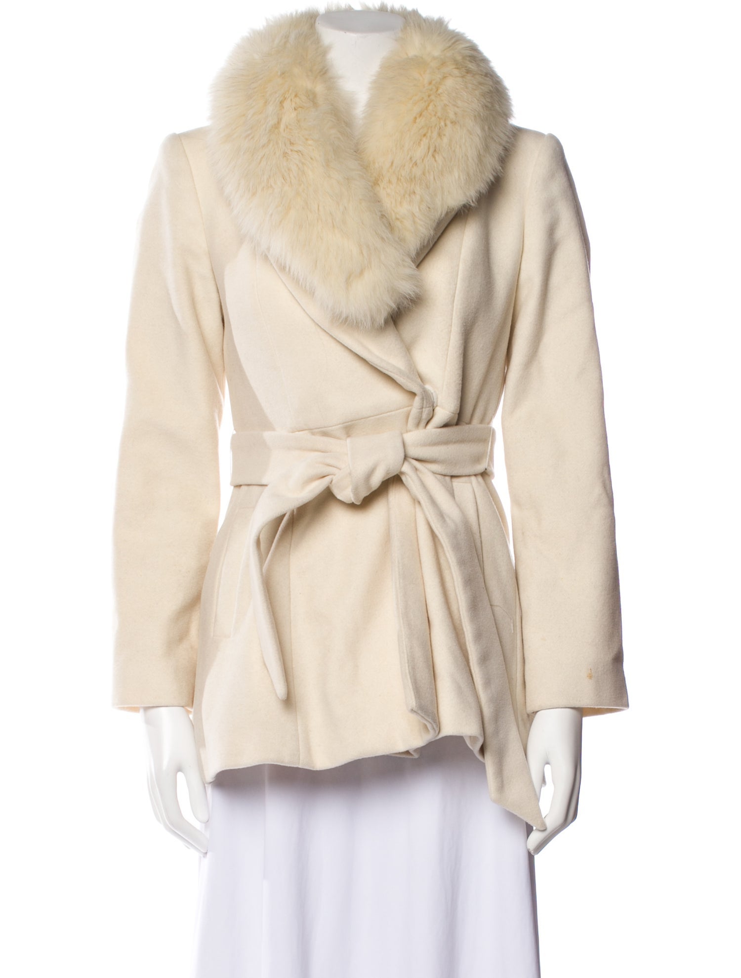 美品　ALICE + OLIVIA ラビット、タヌキファー　ジャケット Alice and Olivia Kidman Boxy Pearl Embellished Jacket – Lux Rox