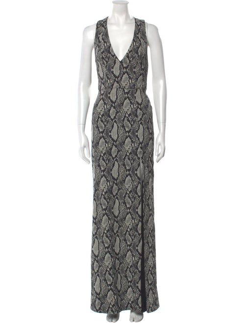 Alice + Olivia Animal Print Long Dress