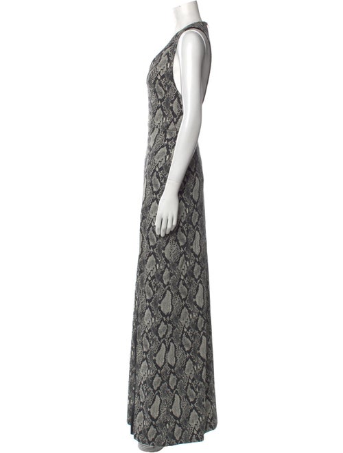 Alice + Olivia Animal Print Long Dress