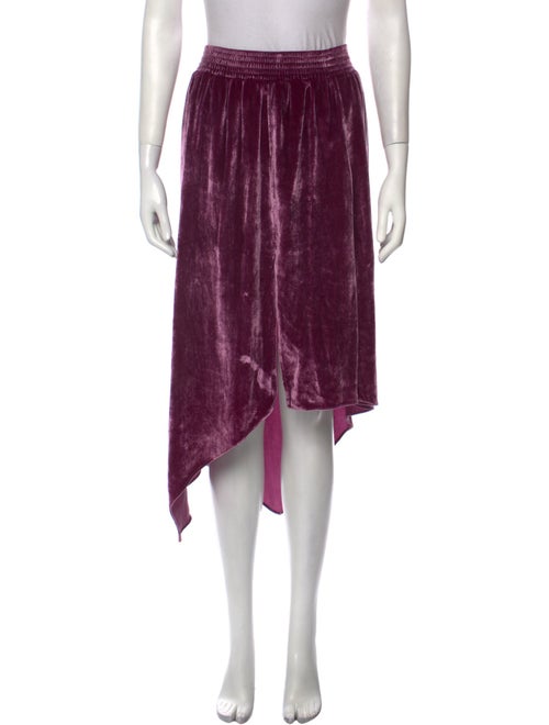 Alice + Olivia Velvet Midi Length Skirt