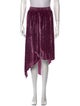 Alice + Olivia Velvet Midi Length Skirt