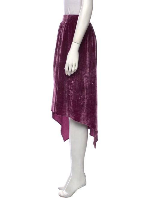 Alice + Olivia Velvet Midi Length Skirt