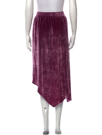 Alice + Olivia Velvet Midi Length Skirt