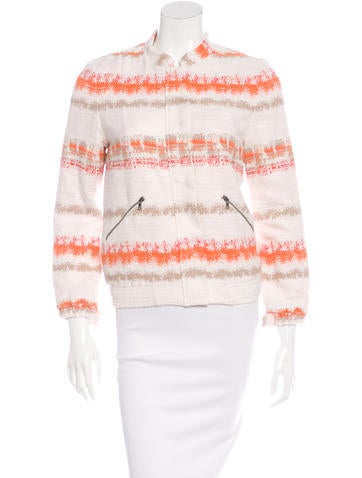 Alice + Olivia Patterned Zip-Up Jacket w/ Tags