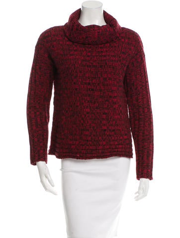 Alice + Olivia Wool Rib Knit Sweater