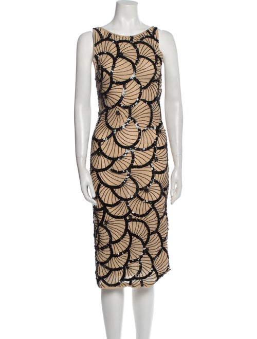 Alice + Olivia Printed Midi Length Dress