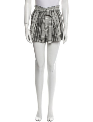 Alice + Olivia Shorts Plaid Print Mini US 2 | XS