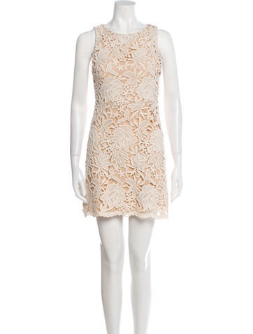 Alice + Olivia Dresses Lace Pattern Mini Dress US 2 | XS