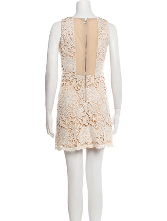 Alice + Olivia Lace Pattern Mini Dress