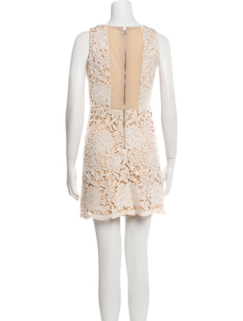 Alice + Olivia Lace Pattern Mini Dress