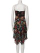 Alice + Olivia Floral Print Midi Length Dress
