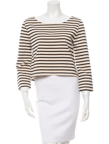Alice + Olivia Striped Crop Top