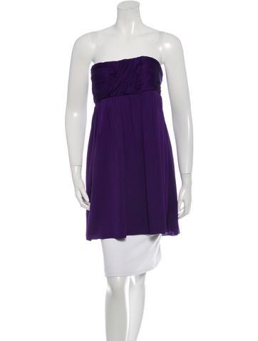 Alice + Olivia Silk Strapless Tunic