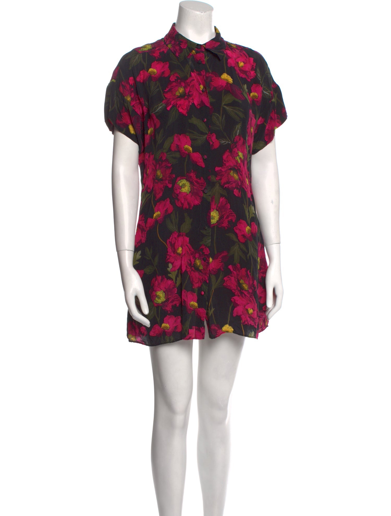 alice and olivia black floral dress Alice + Olivia Black Floral Sheer/Slip V Neck Dress, XS – Second Serve  Resale