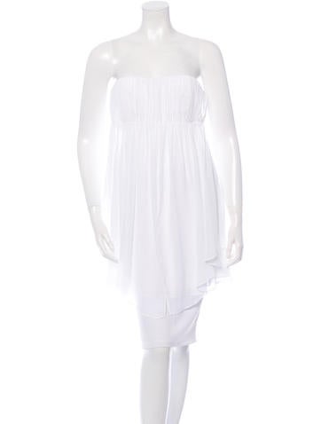 Alice + Olivia Strapless Pleated Tunic