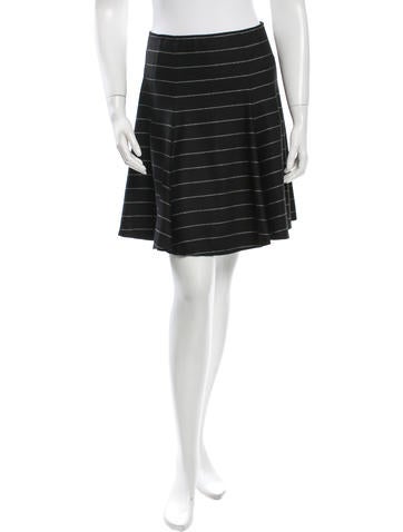 Alice + Olivia Striped Flare Mini Skirt