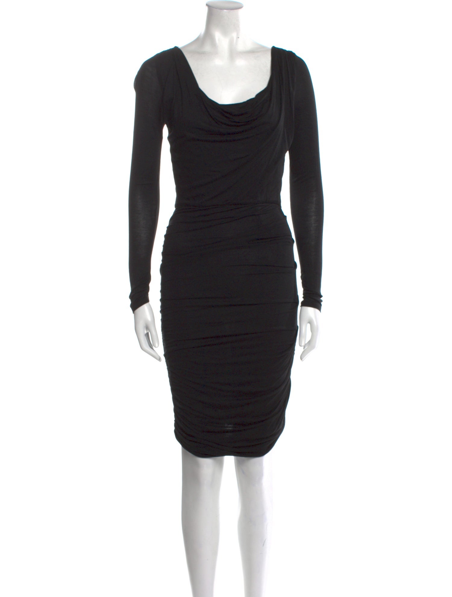 Alice + Olivia Cowl Neck Knee-Length Dress