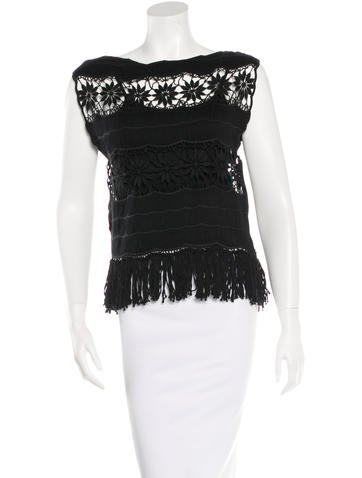 Alice + Olivia Crochet Sleeveless Blouse w/ Tags