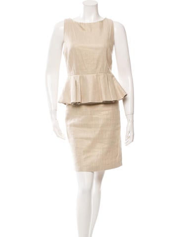 Alice + Olivia Linen Cocktail Dress