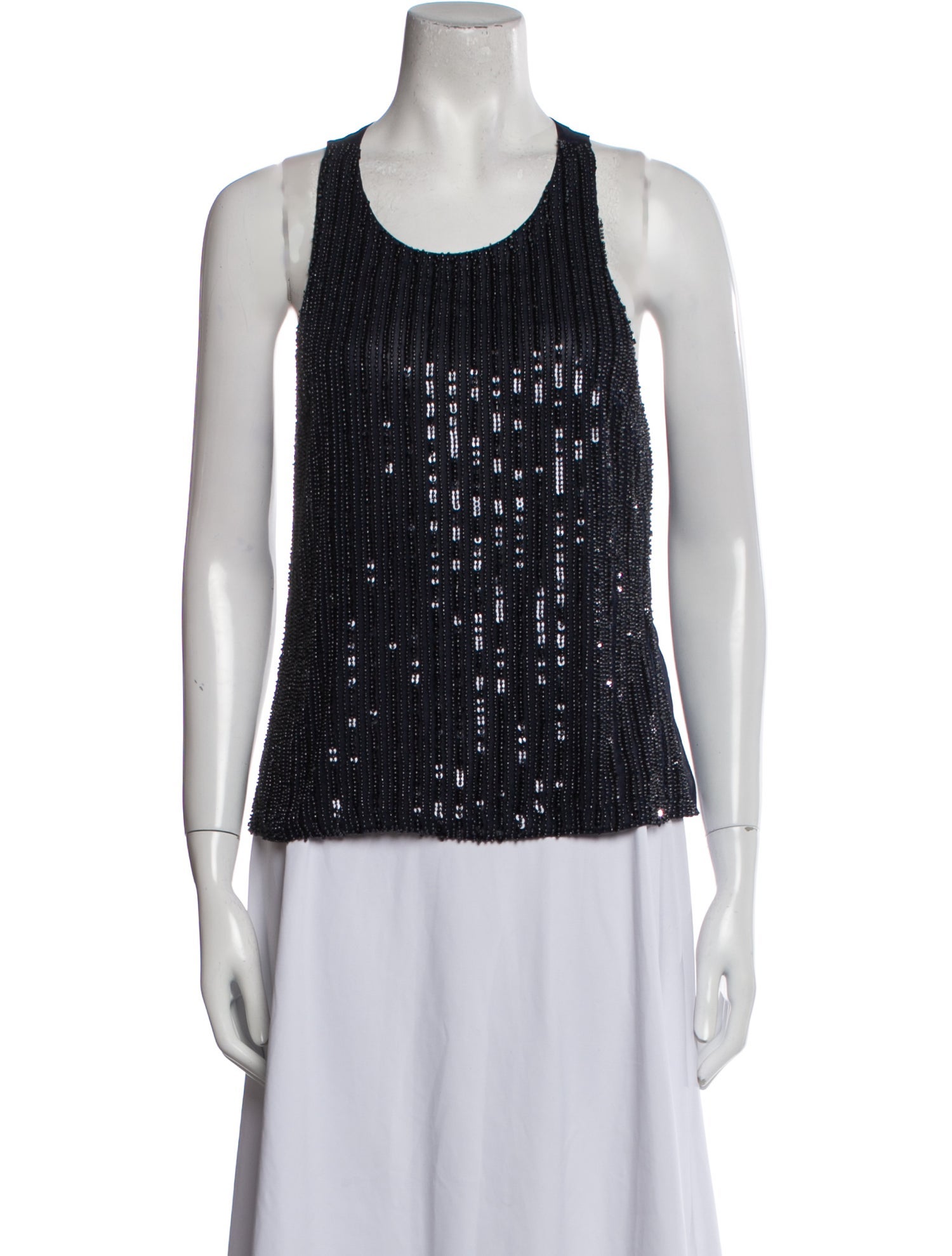 Alice + Olivia Scoop Neck Sleeveless Top