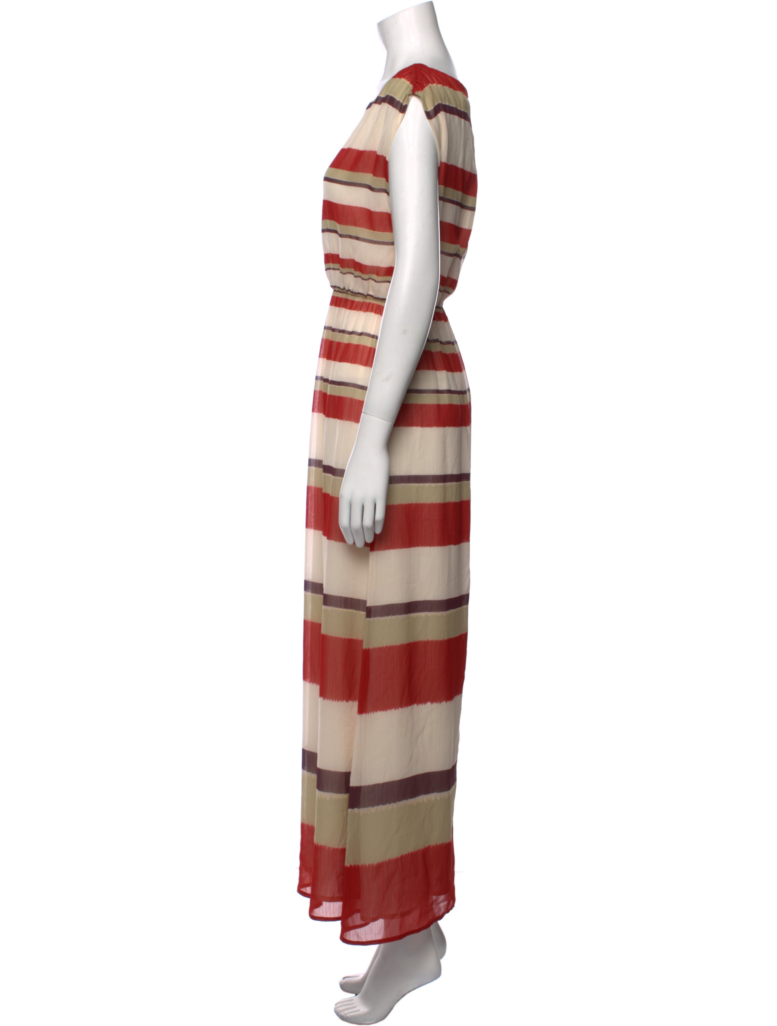 Alice + Olivia Striped Long Dress