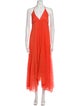 Alice + Olivia Halterneck Midi Length Dress