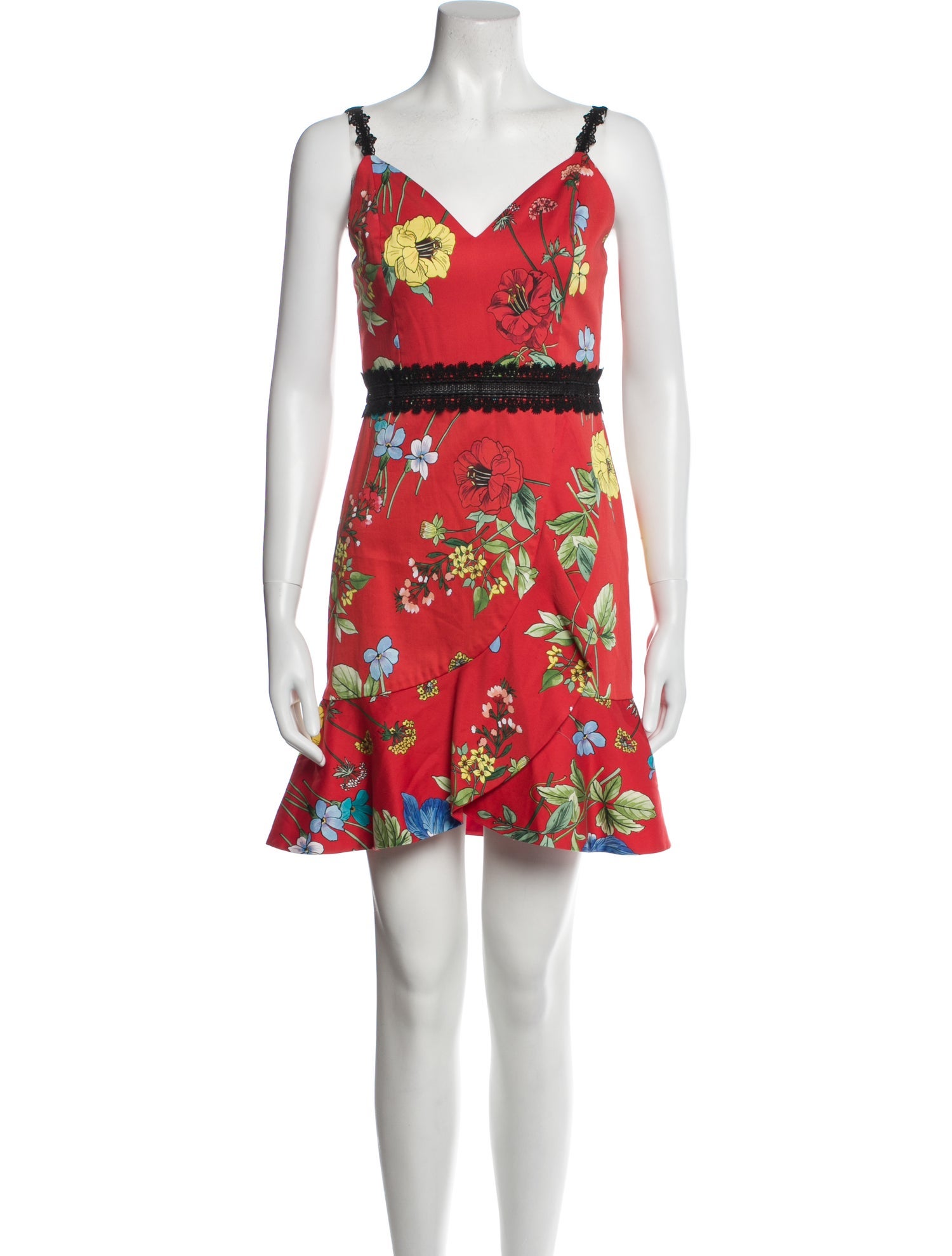 Alice + Olivia Floral Print Mini Dress