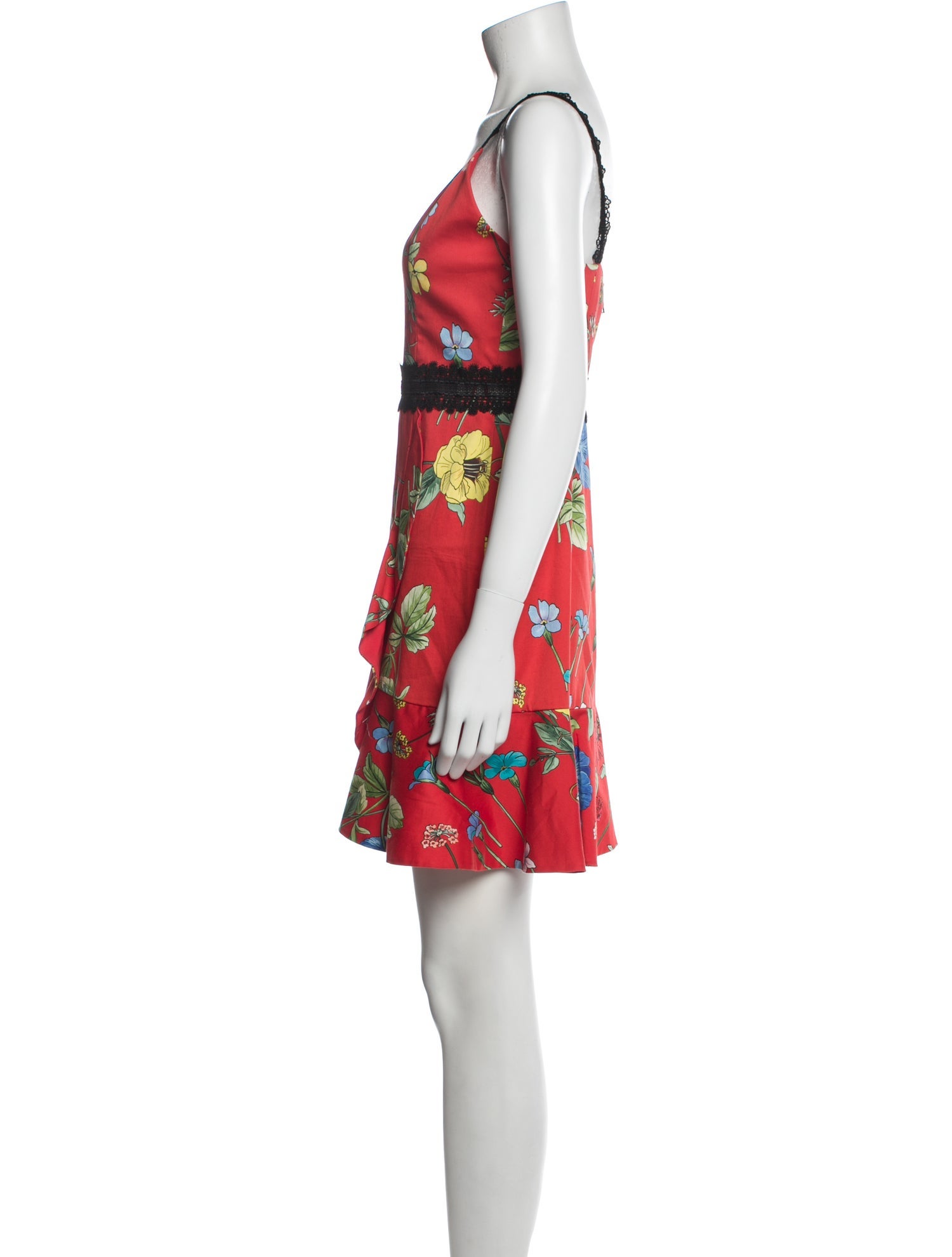 Alice + Olivia Floral Print Mini Dress
