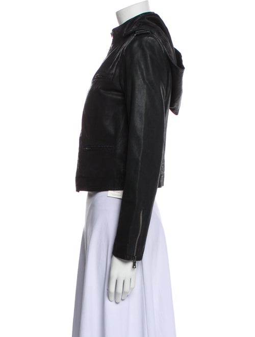 Alice + Olivia Goat Leather Biker Jacket