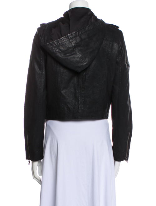Alice + Olivia Goat Leather Biker Jacket