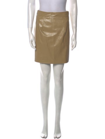 Alice + Olivia Skirts Lamb Leather Mini Skirt US 2 | XS