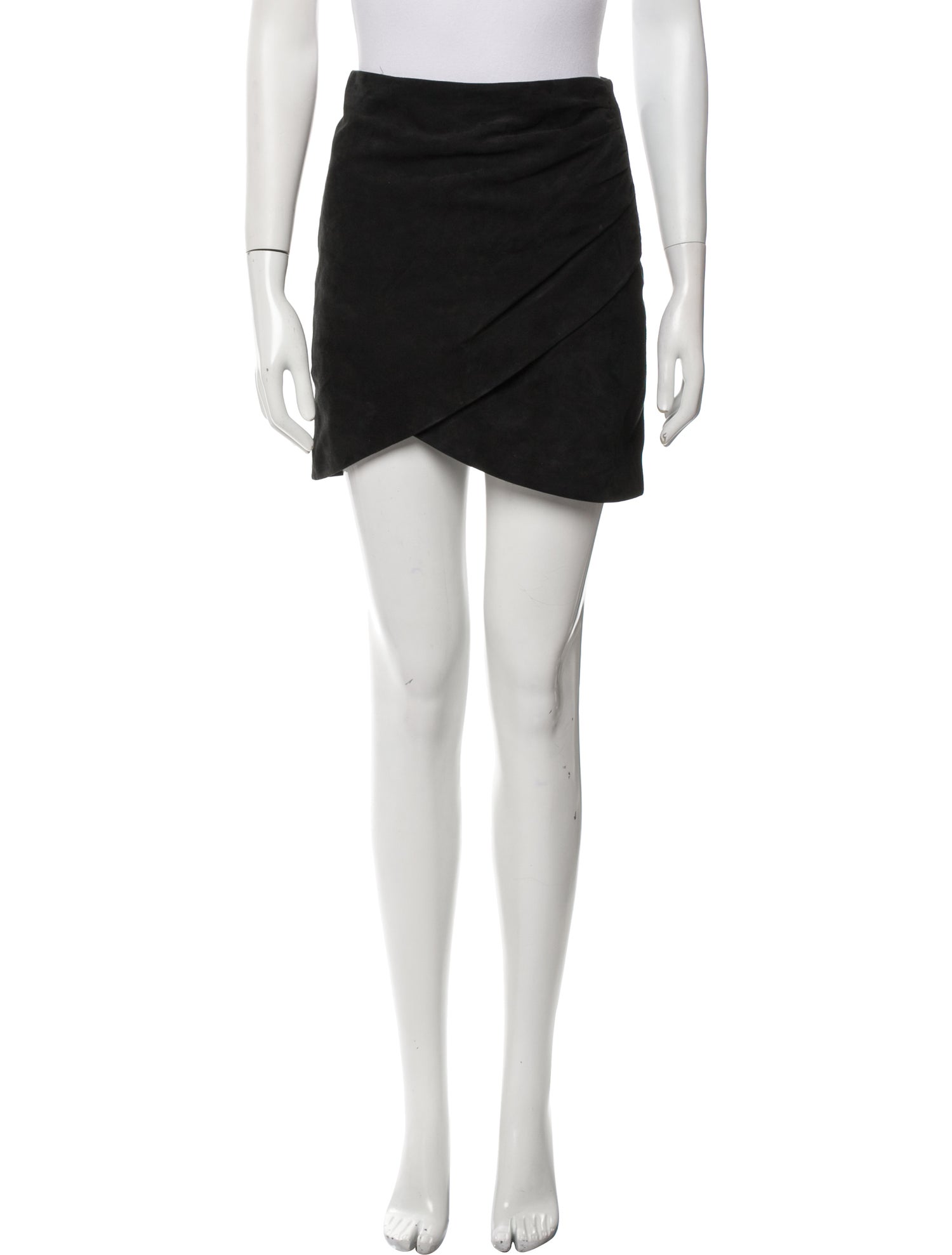 Alice + Olivia Lamb Leather Mini Skirt