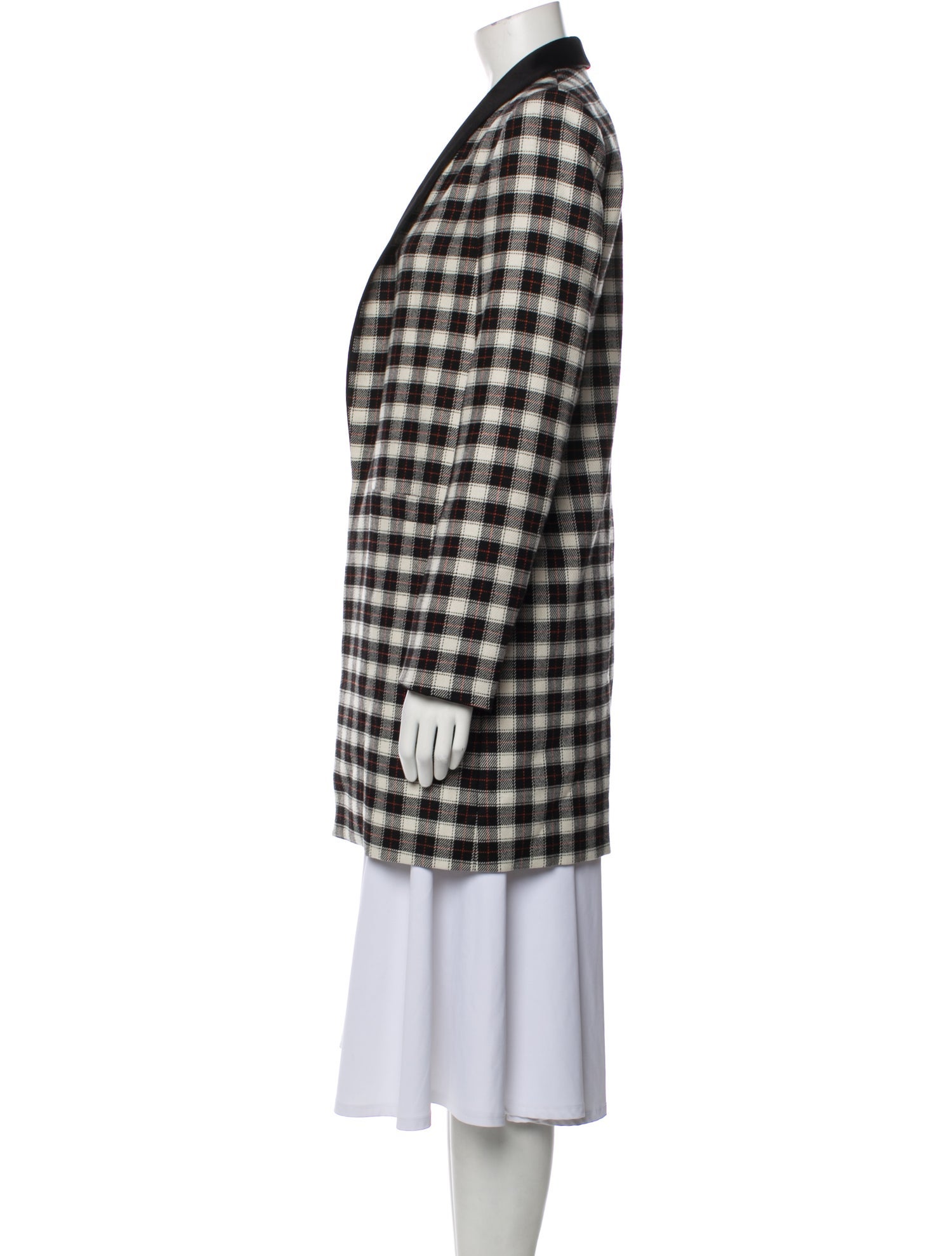 Alice + Olivia Plaid Print Coat