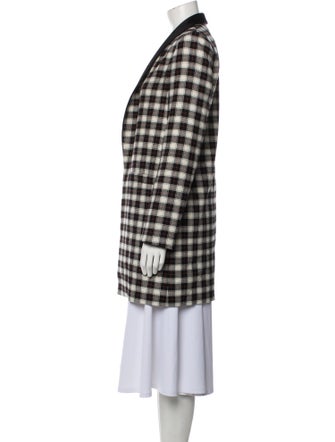Alice + Olivia Plaid Print Coat