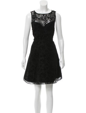 Alice + Olivia Devoré Lace Mini Dress`