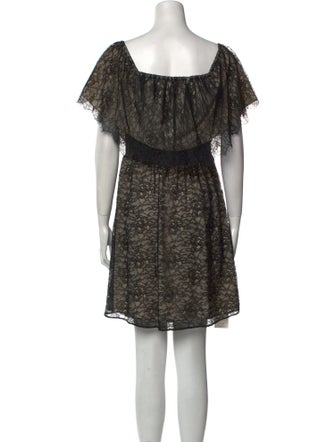 Alice + Olivia Lace Pattern Mini Dress