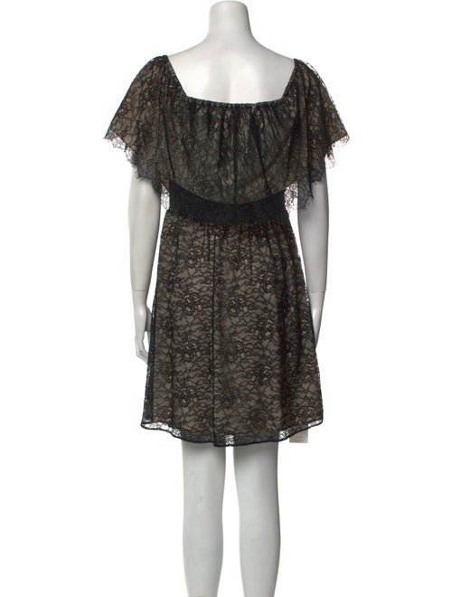 Alice + Olivia Lace Pattern Mini Dress