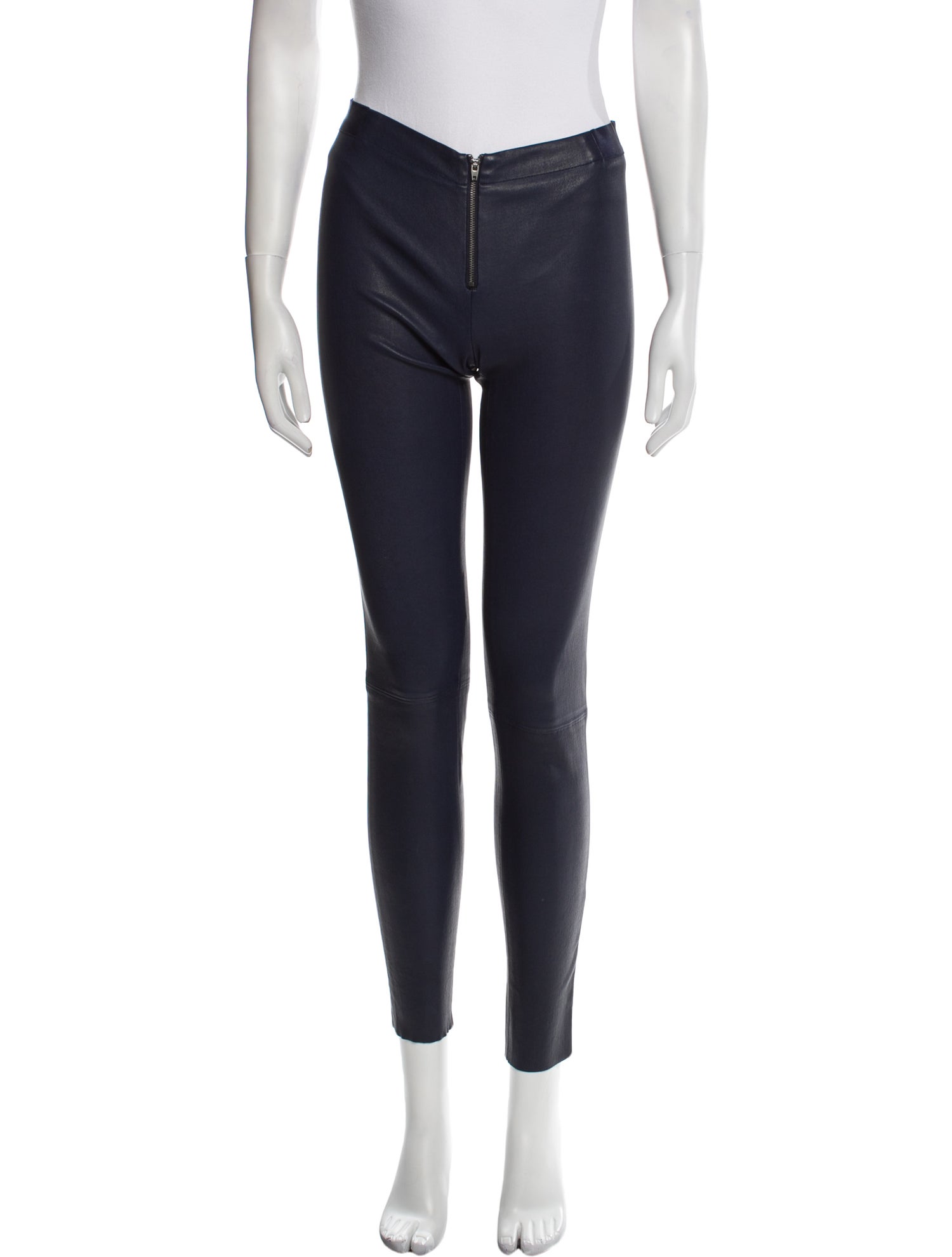 Alice + Olivia Lamb Leather Skinny Leg Pants