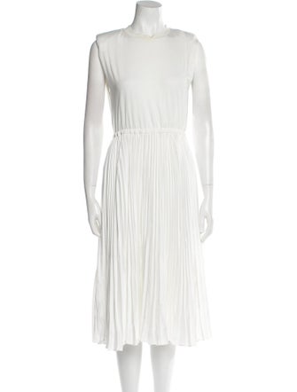 Alice + Olivia Crew Neck Midi Length Dress