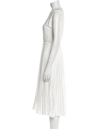 Alice + Olivia Crew Neck Midi Length Dress