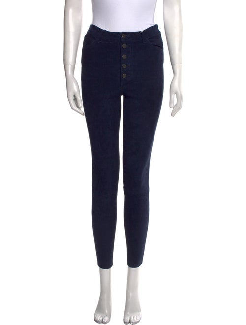 Alice + Olivia Lambskin Skinny Leg Pants