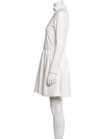 Alice + Olivia Leather Mini Dress